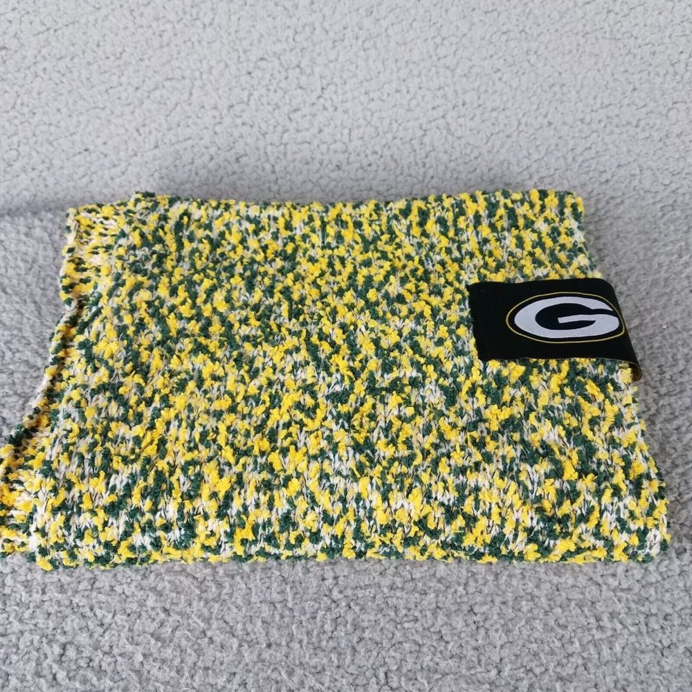 Green Bay Packers Infinity Scarf Unisex NFL Football Knit Warm Cozy Winter Foco